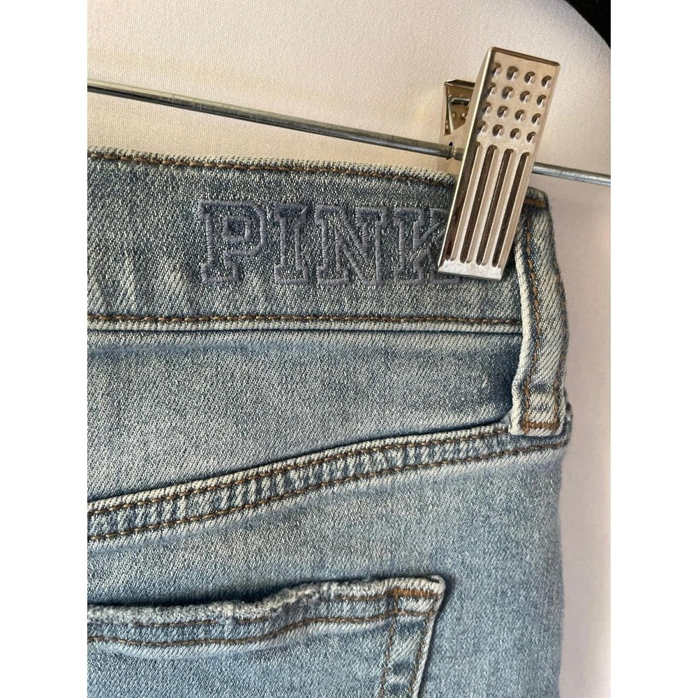 Blue Jean Shorts size 4 pink Victoria's Secret - Picture 5 of 8